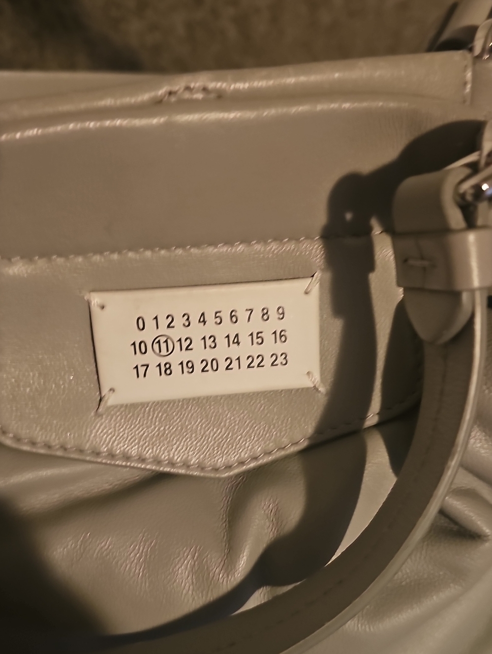 Maison Margiela Padded Quilted Tote in Light Gray - Picture 6 of 13